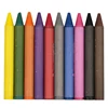 Set of 10 Colored Paper Wrapped Jumbo Crayon