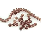 10 Strands/Lot 2-12mm Amethyst Color Crystal Rondelle Spacer Beads for Jewelry Making Diy Beads