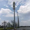 Single High Mast Lighting Pole Communication Tower Price