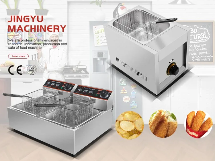 Chuangyu Zhejiang Factory Manufacture Good Quality Food Machinery Gas Deep Fryer