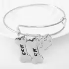 Party Bracelet Engrave Dropshipping Alloy Personalized Name Charm Custom Engraving Bracelet
