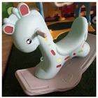 Lovely toddlers plastic cartoon ride on animals, rocking horses