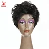 Lida Japan kanekalon fiber natural wave synthetic wig,Short Curly 100% kanekalon fiber wig