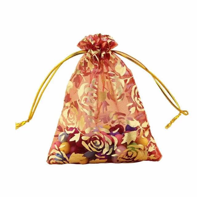2018 wedding favor logo promotional organza gift drawstring bag