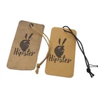 Waterproof washed kraft paper tag for jeans hang tags