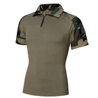 New design military shirts 100% cotton Jungle camouflage Military Men's T-Shirt