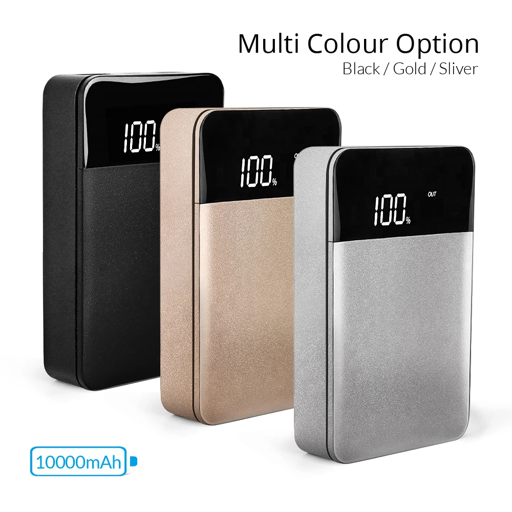 Mini 10000mah double usb led display power bank free logo custom FBA service for amazon seller - ANKUX.COM