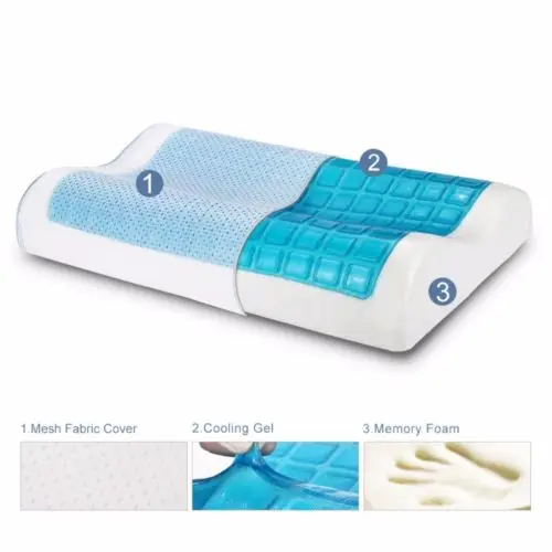 contour cooling gel pillow