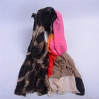 Fashion Hot Sell Leopard and Colorful Slubby Scarf for Women