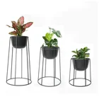 Modern design Loft Metal Flower Plant Shelf Rack, floor Stand Side flower plants rack