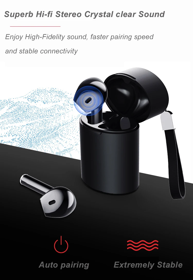 Best Amazon Selling In Ear Mini Size IPX5 Waterproof i7s i9s X10 TWS V5.0 Wireless Earbuds Earphone Headphones - ANKUX.COM