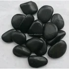 Beautiful Polished Black River Stone Garden Pathway Pebble