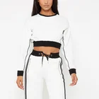 women white hoodies crop top style with zippers on shoulder