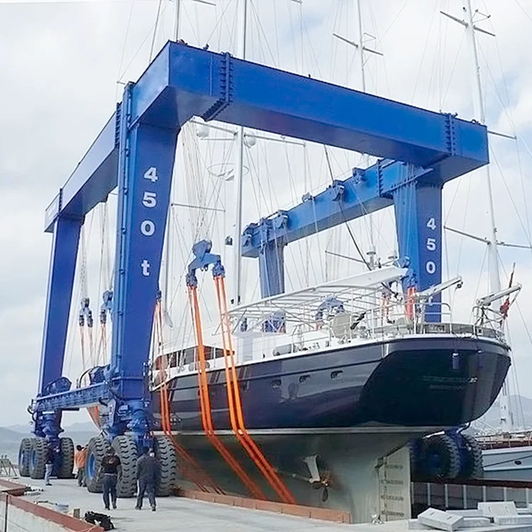 weihua 150 ton 1200 ton marine travel lift mobile