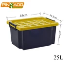 OEM ODM Household Waterproof Multi-Function Portable Waterproof Black 25L Plastic Tool Box