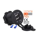 2 Ports Fast Charging Bus USB Socket 5V 4.2A Power Adapter Dual USB Car Charger Socket