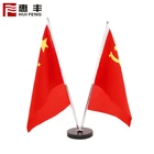 Custom High Quality Mini Table Top Flags ,Set Of Table Flags