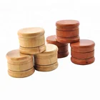50mm/60mm 3layers Hand-actuated Wood Herb Grinder