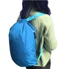 Collapsible Polyester Waterproof Men Drawstring Backpack With Adjustable Strap