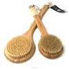 Chinese Supplier Hot Bamboo Dry Skin Body Natural Bristle Brush Soft SPA Brush Bath shower Massage Brush