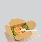 Take out food paper noodle box for food