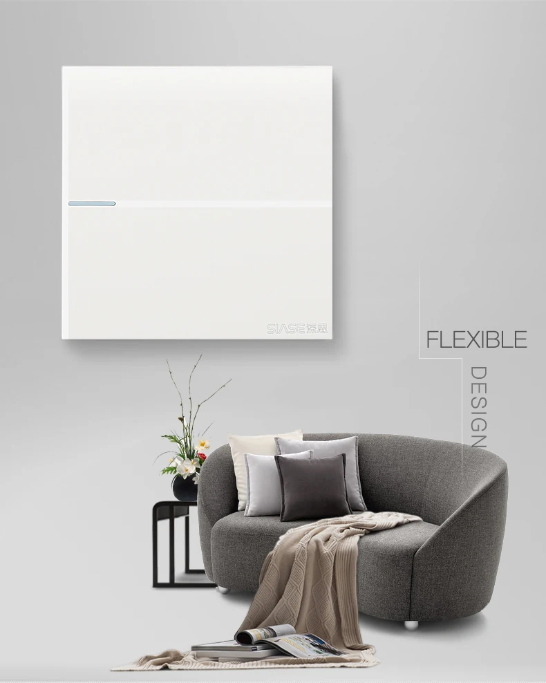 OEM Home Mounted 10A 250V Power electrical wall 1 gang 1 way switch