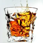 2019 アマゾンホット販売 100% 鉛フリー昔ながらラウンドウイスキーメガネクリスタルウイスキーワインガラス飲用
