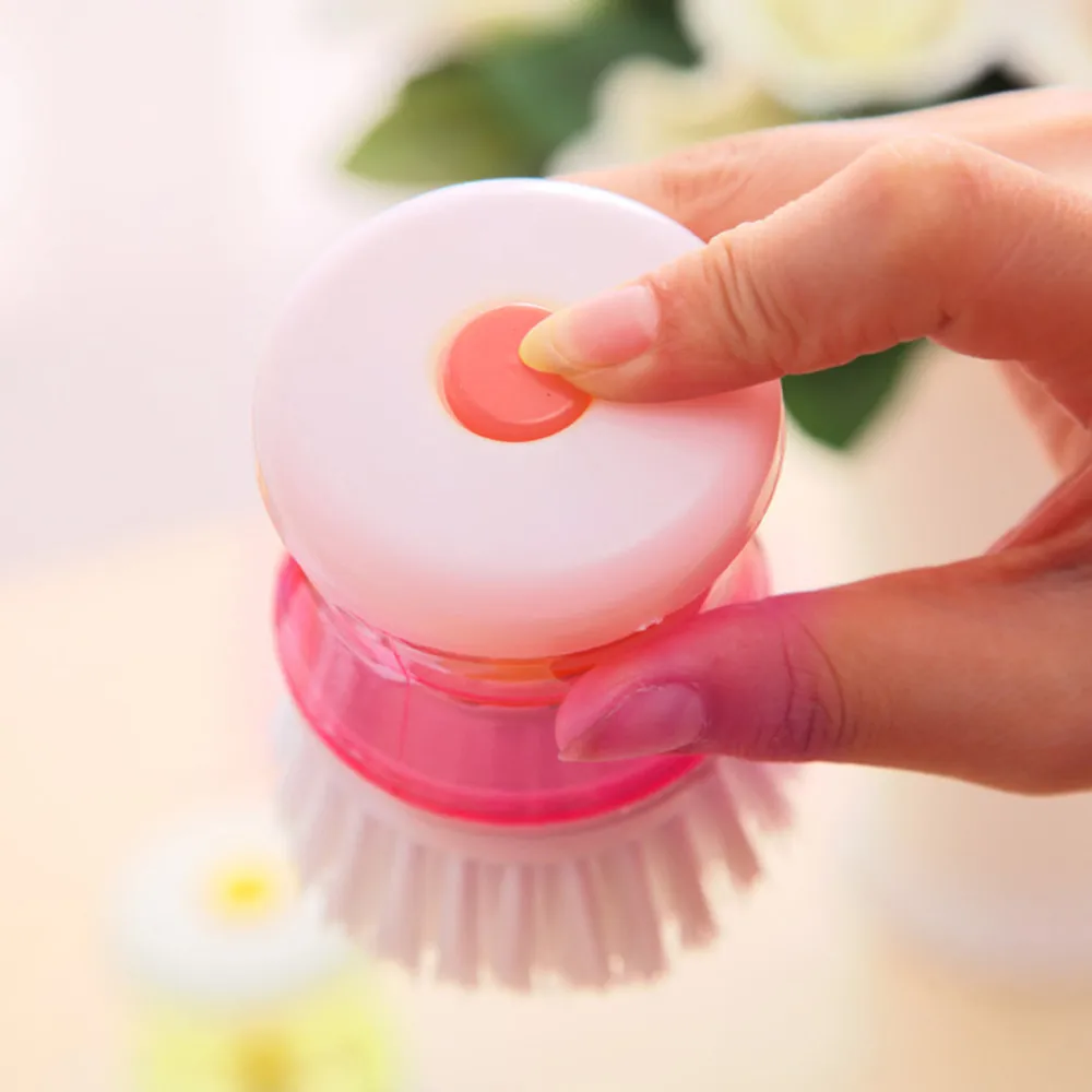 2016 NEW Hydraulic washing pot multicolor kitchen gadgets Wash Tool Pan Dish Bowl brush Scrubber glove Cleaning brushes Cleaner