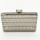 Silver hollow special 17.5*10cm ladies clutch bag gold code clutch bag frame customization