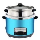 Stainless steel cylinder rice cooker with SS 201 stainless steel inner pot