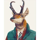 3d Oil Painting On Canvas Mighty Mr. Deer Hand Painted Oil Painting Frames Wholesale Home Decor Gift