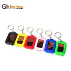 Cheap Mini Advertising Printed LED Rechargeable Solar Flashlight Keychain