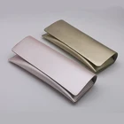 Luxury PU Cheap Color Bags Retro Soft Leather Sun Glasses Pouch
