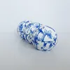 ShaoXing luxury ball shape cosmetic jars,acrylic cream jars,porcelain pattern cosmetic jars