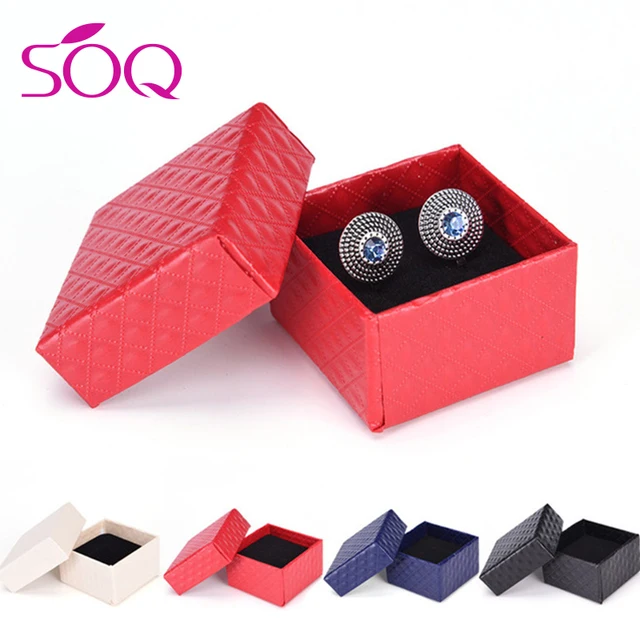 fashion square shape jewelry gift box kraft square cardboard