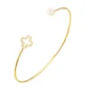 14k 18k 22k 24k Jewelry 925 Sterling Silver Adjustable Gold Plated Cuff Bangles Bracelets For Woman
