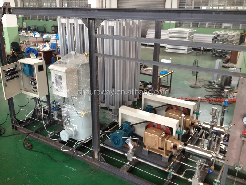 cryogenic liquid oxygen cylinder filling skid supply