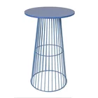Cocktail Bar Table Bar Blue Round Wire Cocktail Bar Table Metal Event Hire Bar Table