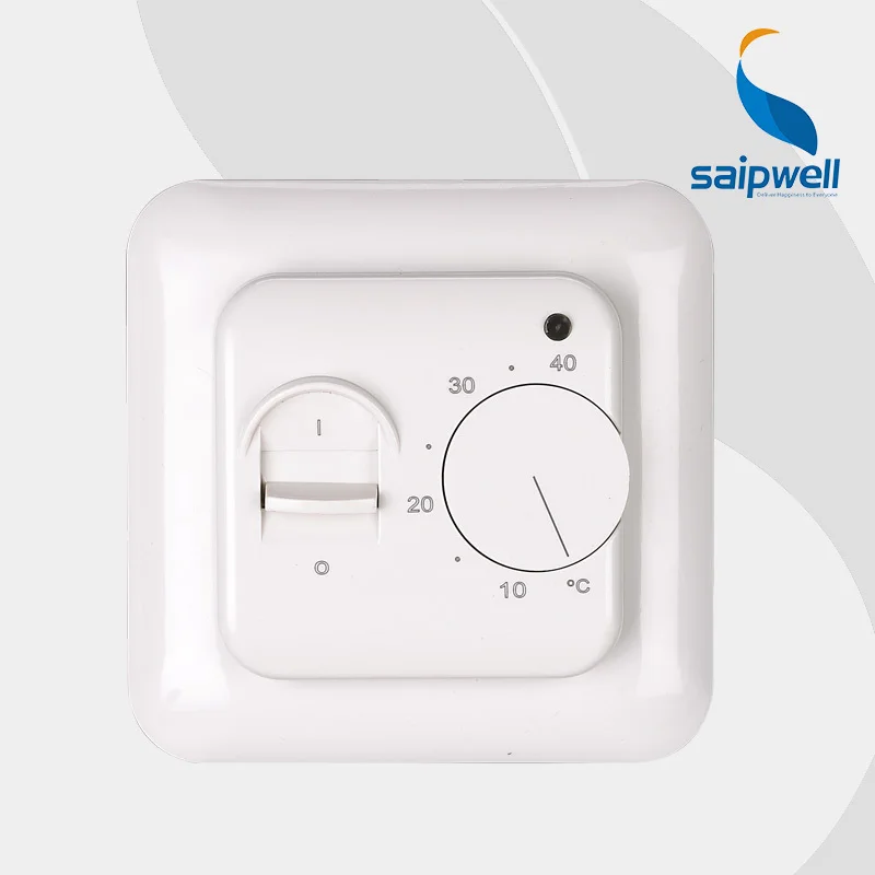 Saipwell Floor heating Thermostat, Room Thermostat ,Mechanical Thermostat with 3m Sensor SP-6000 High Quality