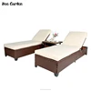 Modern style Poolside lounger bench rattan chair lying bed