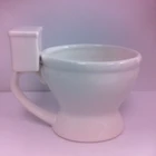 Wholesale Ceramic White Color Ceramic Toilet Mug