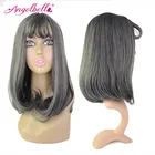 Angelbella Discount Synthetic Wigs Women Grey Synthetic Braiding Hair