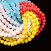 Ghana color combination round glass crystal beads for jewellery making