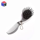 factory wholesale retail cheap folding plastic pocket comb with mirror