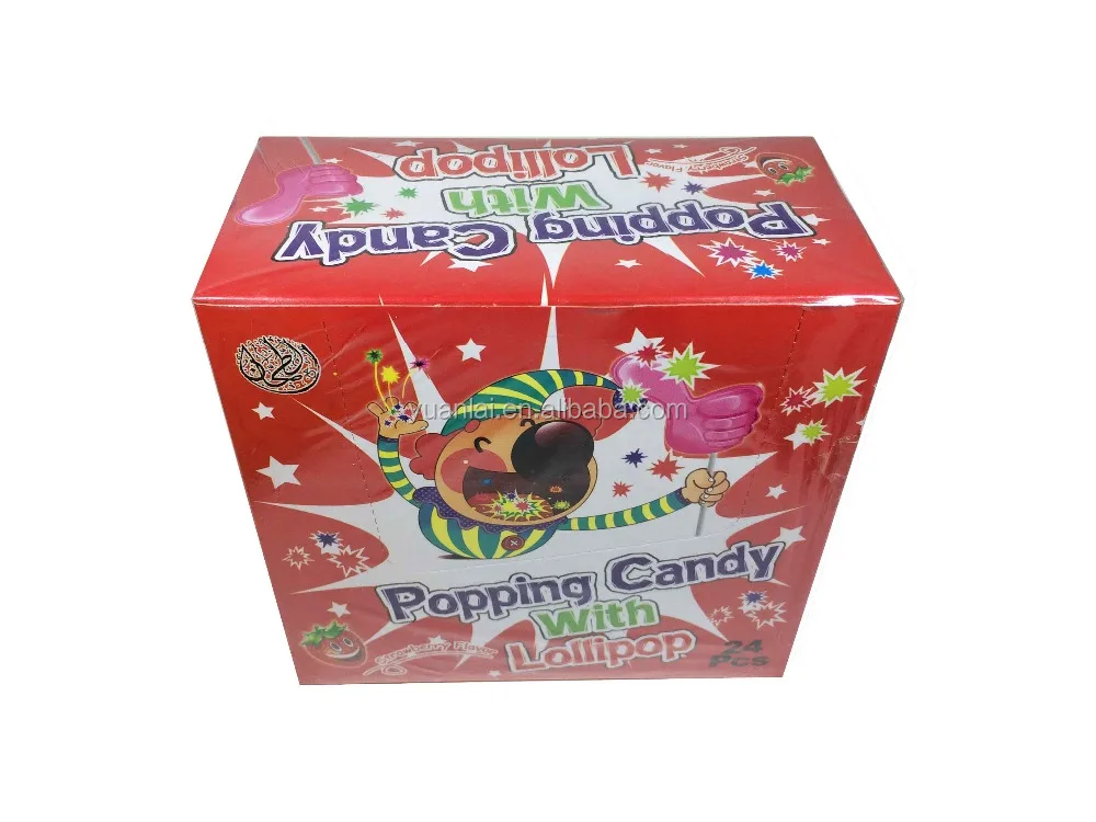 boom hand lollipop with popping candy