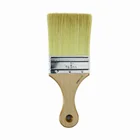 Tapered PET filaments paint brush / wooden handle paint brush