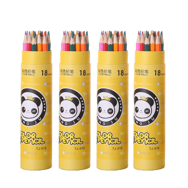 شعار مخصص قلم رصاص خشبي 12/18/24/36/48 مجموعة أقلام رصاص ملونة فن الرسم رسم الأطفال الكتابة على الجدران القلم