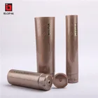 wholesale empty cosmetic lotion 100ml plastic soft tube color tube with silk screen and hot foil