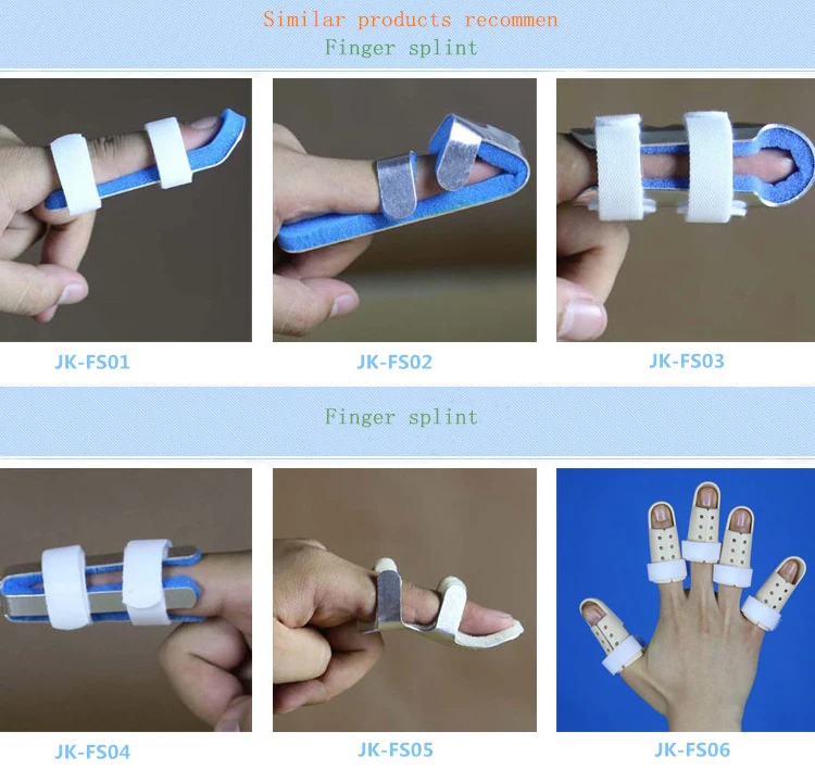 Various Types Of Finger Splint Plastic Orthopedic Finger Cot For