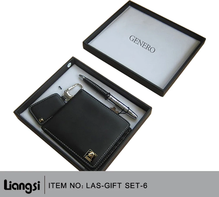 men wallet belt christmas new year corporate business gift set